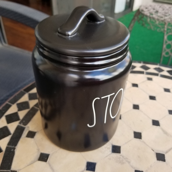 Rae Dunn Kitchen Rare Black Rae Dunn Store Canister Poshmark